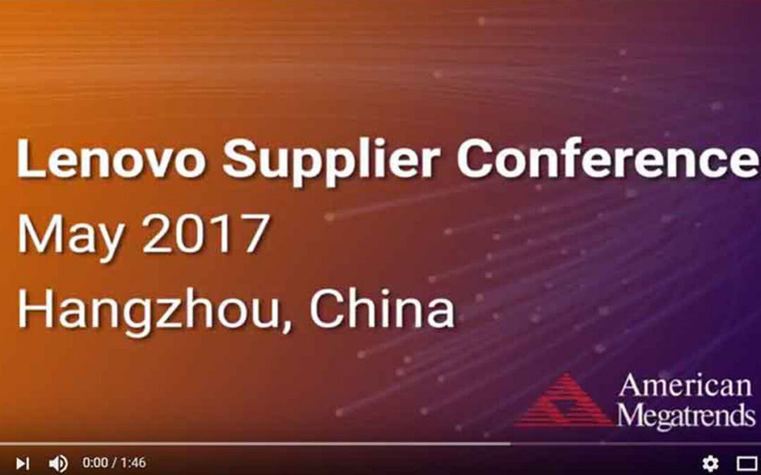 Video from Lenovo Supplier Conference, May 2017 in Hangzhou, China