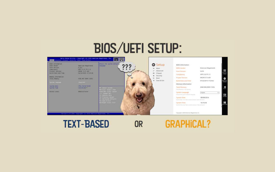 BIOS/UEFI Setup: Text-based or Graphical?