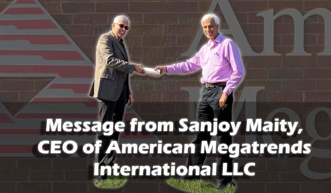 Message from Sanjoy Maity, CEO of AMI