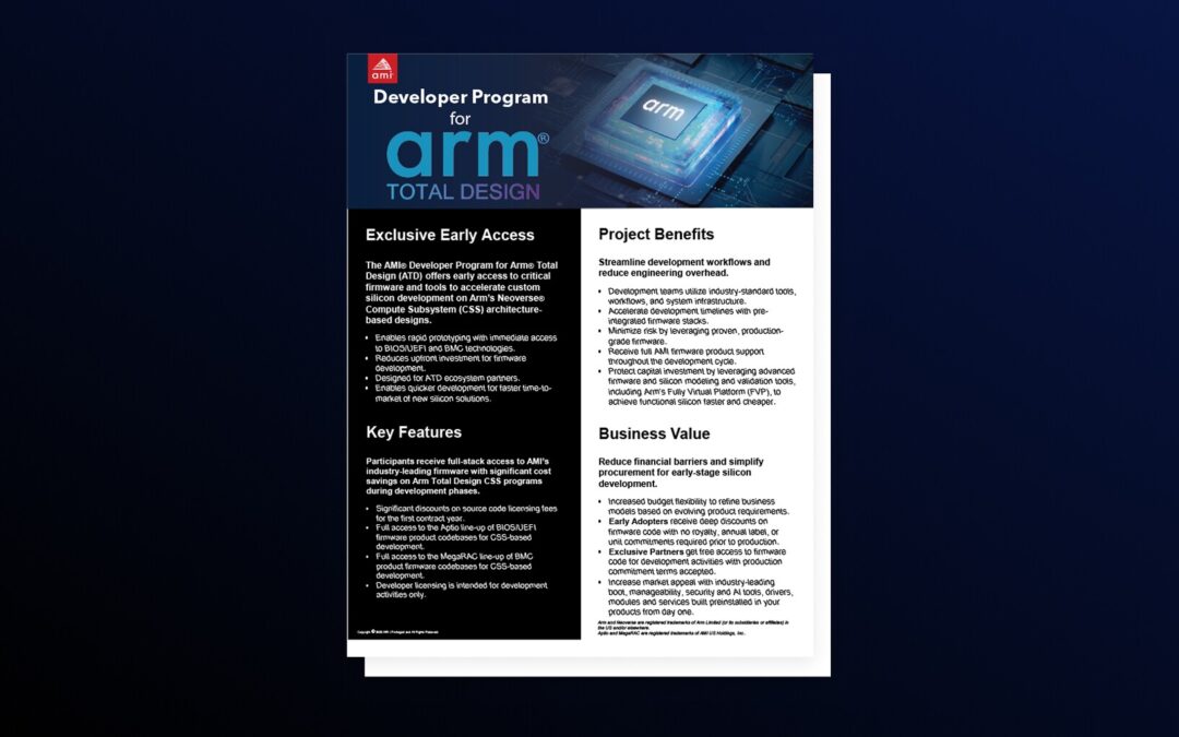 Developer Program for Arm Total Design