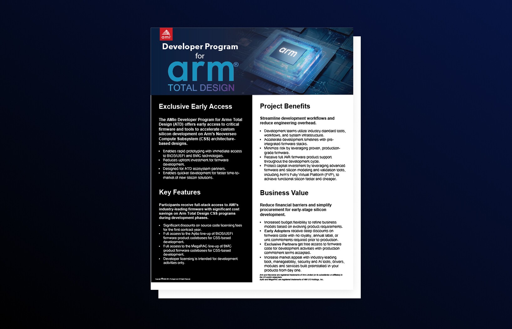 Developer Program for Arm Total Design - AMI