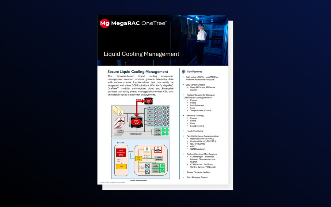 MegaRAC OneTree Liquid Cooling SCM Firmware Datasheet