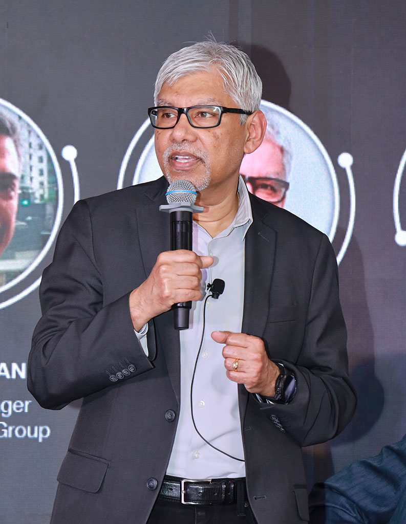 Sanjoy Maity, CEO of AMI speaking at the new office in Chennai grand opening