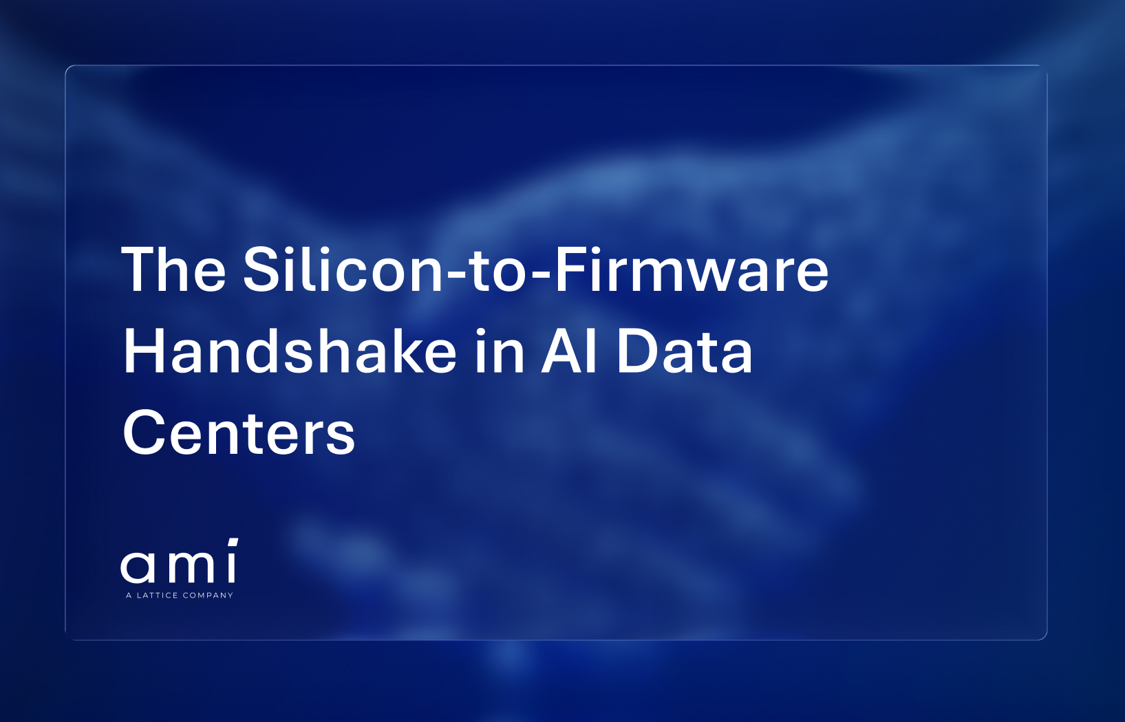 Silicone to Firmware handshake